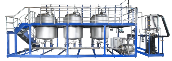 Platform Structure and Pipe Support for Batching Systems